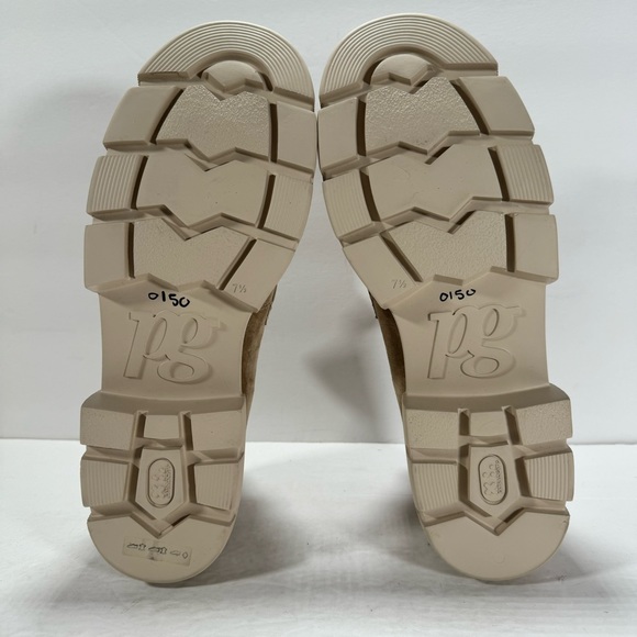 Paul Green Super Soft Beige Suede Lug Sole Platform Loafers Women’s Size 10 - Picture 10 of 11